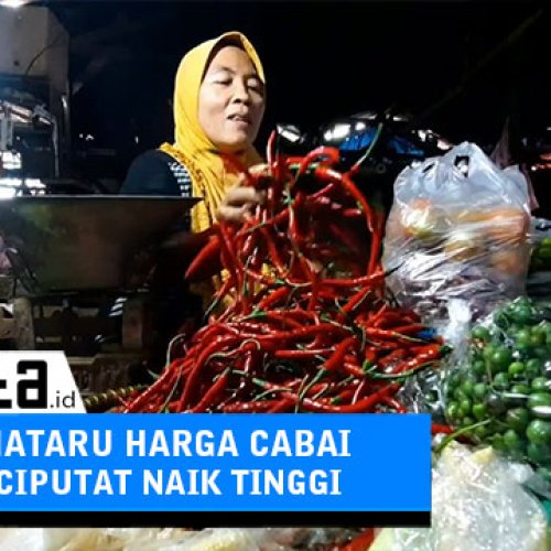 Jelang Nataru, Harga Cabai di Pasar Ciputat Naik Tinggi Tinggi