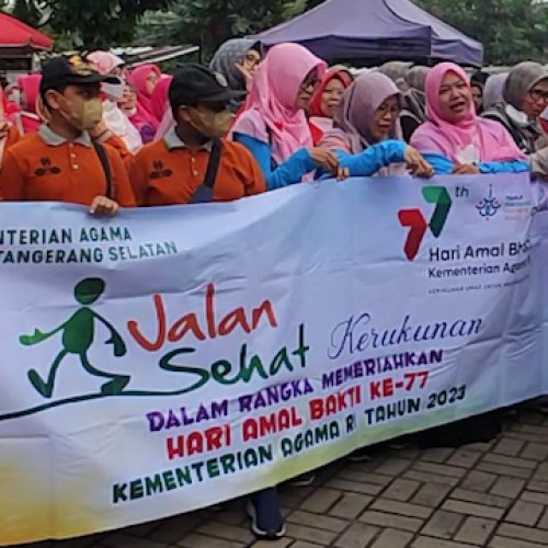 Jalan Sehat Kerukunan, Cara Kemenag Tangsel Rawat Toleransi