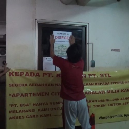 Aliran Listrik Apartemen di Ciputat Diputus, Penghuni Demo