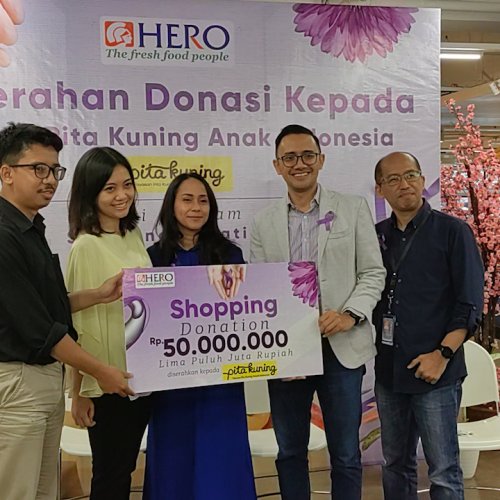 Hero Supermarket Menggandeng Yayasan Pita Kuning Dukung Anak Kanker di Indonesia