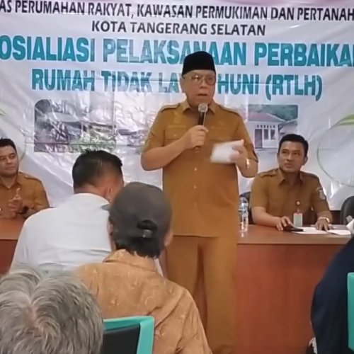 500 Rumah Bakal Dapat Bantuan Bedah Rumah dari Pemkot Tangsel