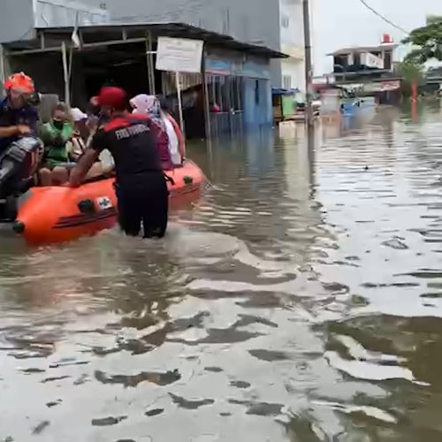 Banjir Rendam Sejumlah Titik di Periuk Kota Tangerang