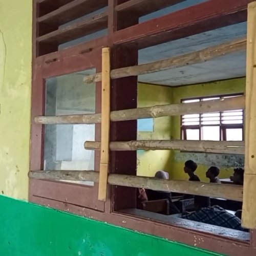 Momentum Hardiknas, Masih Ada Gedung Sekolah di Kabupaten Serang Rusak Parah