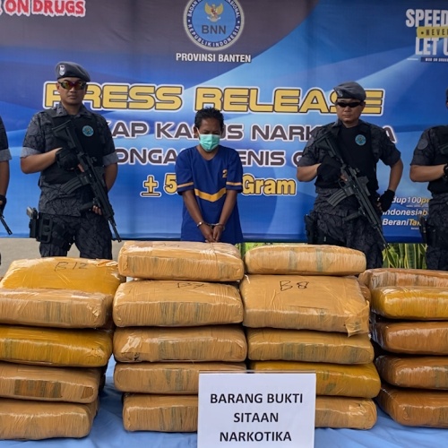 Bawa Ganja 52 Kilogram, Oknum Anggota TNI AD Diciduk BNN Banten