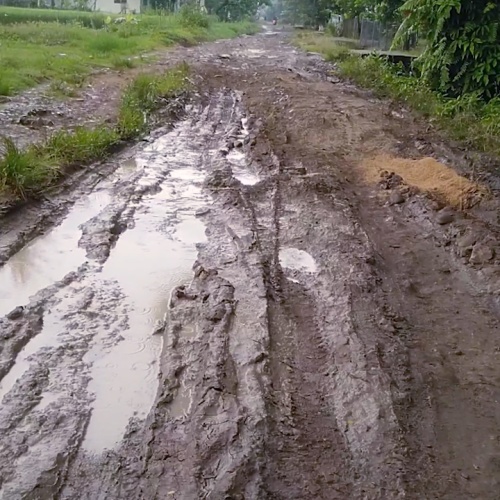 Mirip Kubangan Kebo, DPUPR Pandeglang Minta Warga Kubang Kampil Bersabar