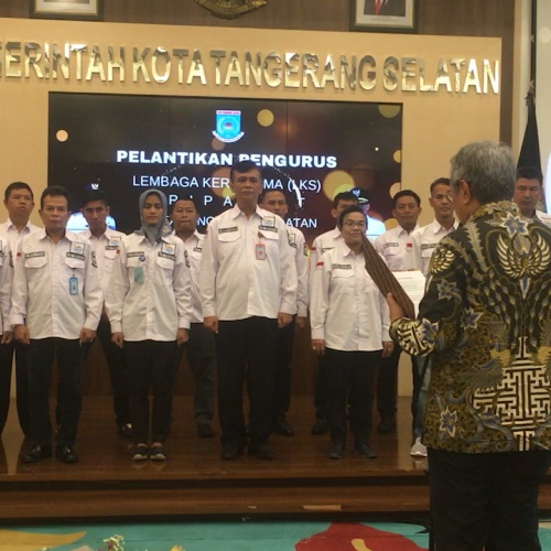 Pengurus Lembaga Kerja Sama Tri Patrit Kota Tangsel Resmi Dilantik