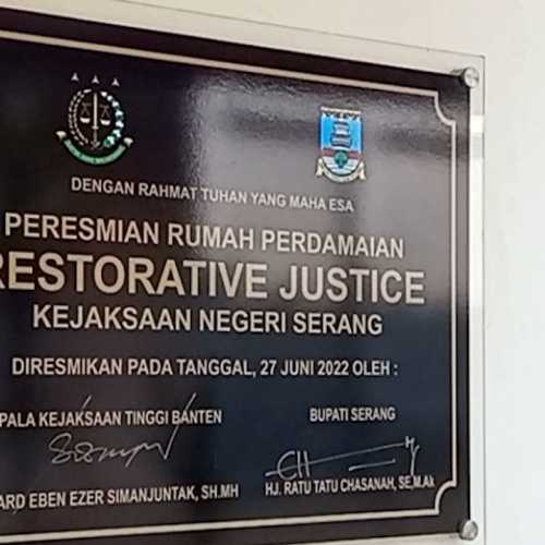 Diresmikan Setahun Lalu, Rumah Restorative Justice di Ciruas Tak Terurus