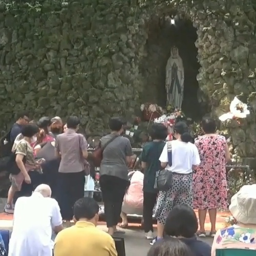 Misa Kenaikan Isa Al Masih Gua Maria Bukit Kanada Rangkasbitung Disesaki Jemaat