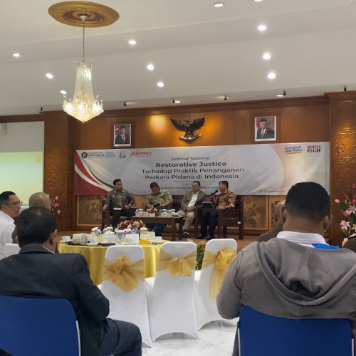 Pusat Kajian Kejaksaan FH UP sampaikan Hasil Penelitan soal Restorative Justice