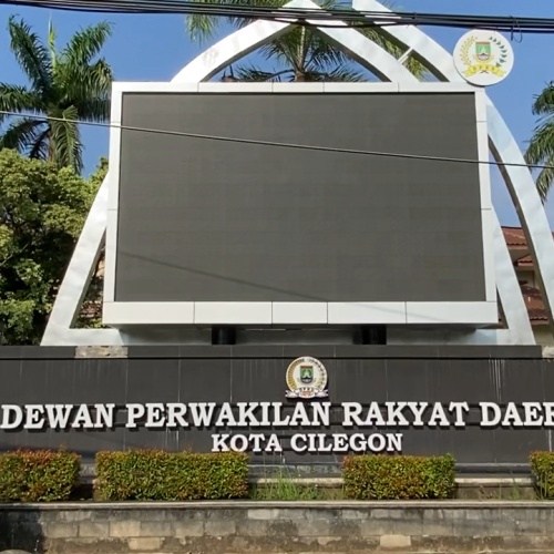 Dua Videotron Gedung DPRD Kota Cilegon Tidak Berfungsi