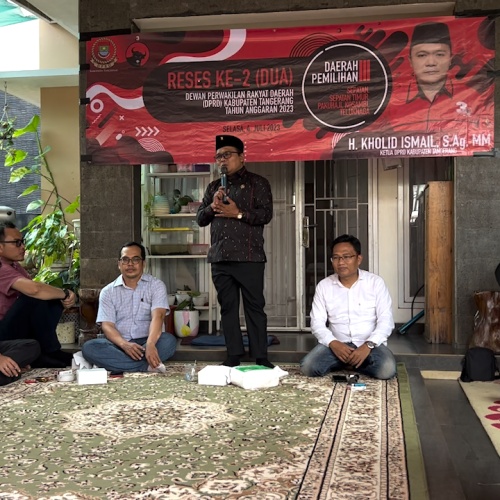 Ketua DPRD Kabupaten Tangerang Kholid Ismail Gelar Reses