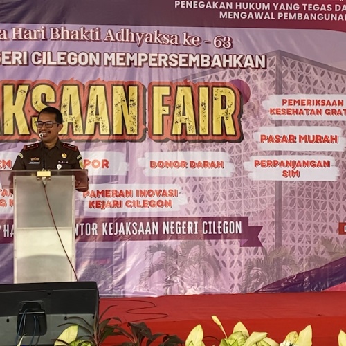 Kejari Cilegon Gelar 'Kejari Fest' Berikan Edukasi Literasi Hukum di Hari Adhyaksa ke-63