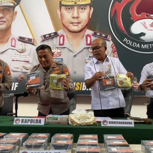 Polda Metro Jaya Amankan 36 Kg Sabu Dibungkus Kemasan Kopi Asal AS dan Teh China