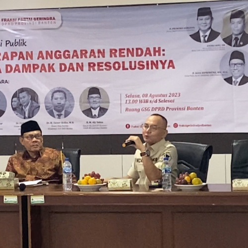 Refleksi Fraksi Gerindra DPRD Banten: Banten Tidak Baik-Baik Saja