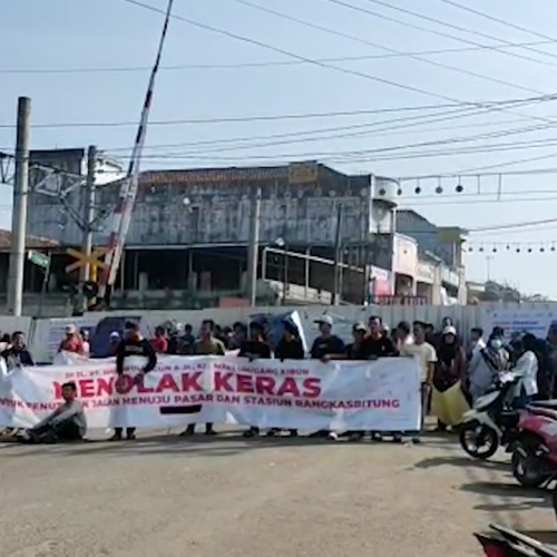 Akses Pasar Rangkasbitung Via Jalan Hardiwinangun Tetap Ditutup, Ini Penjelasannya