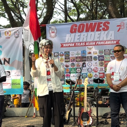 Airin Ikuti Giat Gowes Kemerdekaan ISSI Tangsel