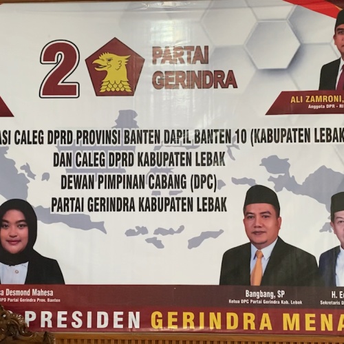 Bertekad Rebut 12 Kursi, Gerindra Lebak Rombak Komposisi Caleg Pemilu 2024