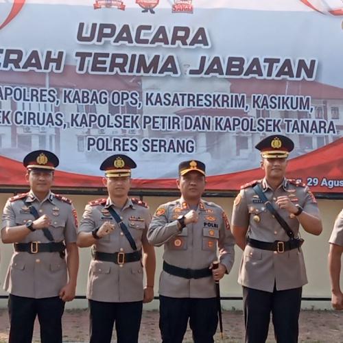 Wakapolres dan 3 Kapolsek Dimutasi, Kapolres Serang: Segera Beradaptasi