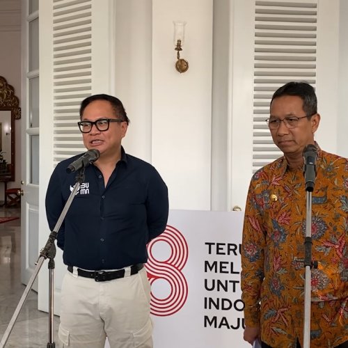 Pemprov DKI Gelar Rapat dengan Wamen BUMN, Bahas Jaringan Gas dan Energi Hijau