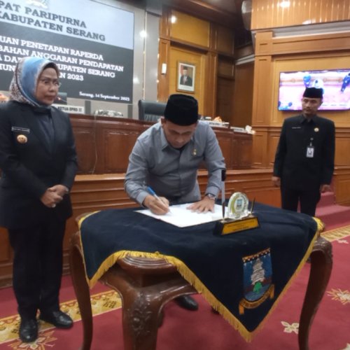 Pendapatan Daerah Pada Perubahan APBD Kabupaten Serang 2023 Alami Peningkatan