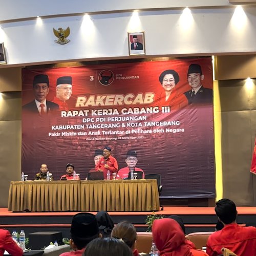 Panaskan Mesin Partai Jelang Pemilu 2024, DPC PDI-P Kabupaten Tangerang Gelar Rakercab III