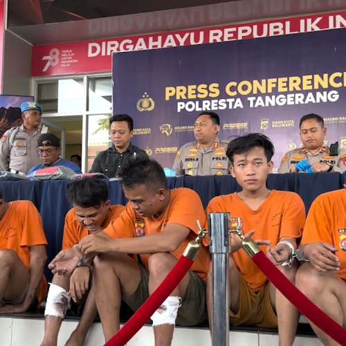 Rampok Bersenpi yang Menyasar Minimarket di Jabodetabek Ditangkap Polsek Panongan