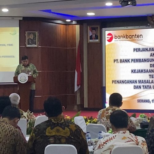 Kejati Banten dan Bank Banten Teken PKS Selesaikan Kredit Macet