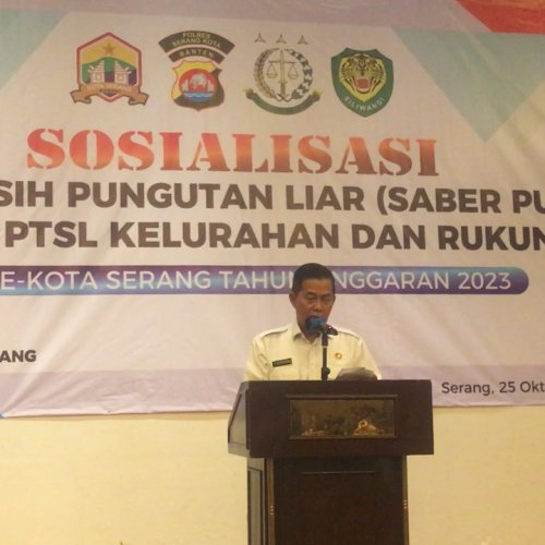 Wali Kota Serang Sosialisasikan Saber Pungli Bagi Satgas PTSL Kelurahan