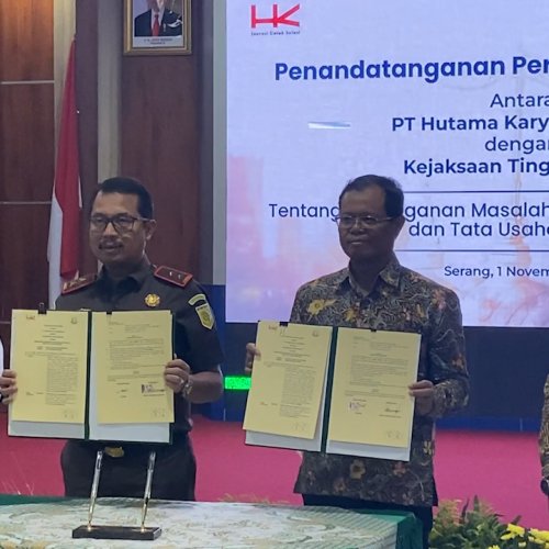 Garap Proyek PLTU Jawa 9-10 Suralaya Senilai Rp4 Triliun, PT Hutama Karya Gandeng Kejati Banten