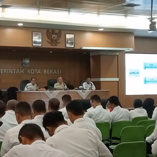 Satpol PP Kota Bekasi Terima Kunjungan Studi Kerja Profesi Diklat PPNS Tahun 2023