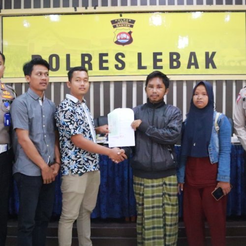 Satlantas Polres Lebak Restorative Justice Perkara Lakalantas Motor vs Dump Truk