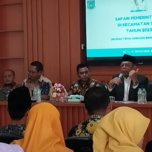 Safari Pemerintahan, Wali Kota Tangsel Sampaikan Keberhasilan Program Pemerintah