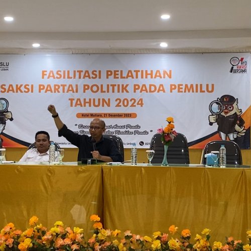 Bawaslu Lebak Latih Saksi Partai Politik di Pemilu 2024