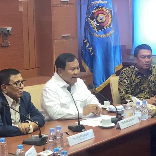 Bicara Pers Bareng PWI Pusat, Prabowo Optimis Indonesia Jadi Negara Maju