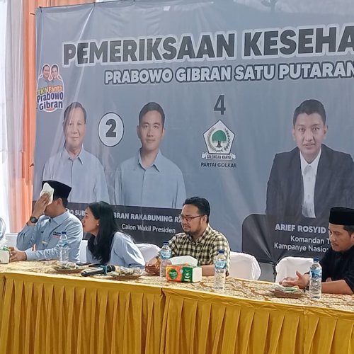 TKN Prabowo-Gibran Gelar Pemeriksaan Kesehatan Gratis di Kabupaten Bekasi