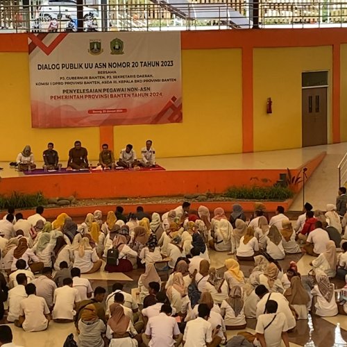 Ribuan Tenaga Honorer di Banten Tuntut Kejelasan Nasib Minta Diangkat Jadi ASN Tahun 2024