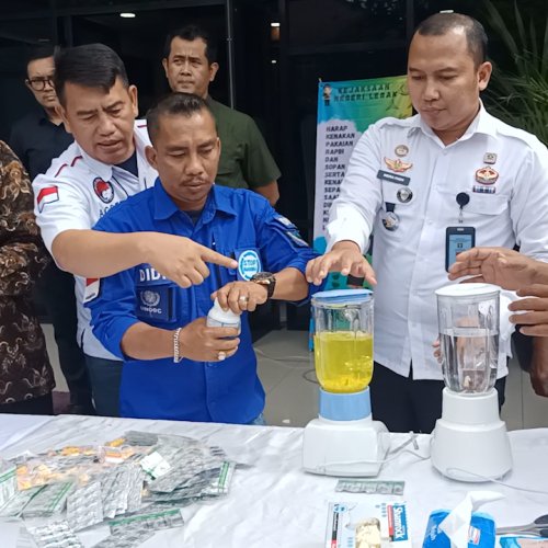 Menjelang Ramadhan, Kejari Lebak Musnahkan Ribuan Obat Terlarang