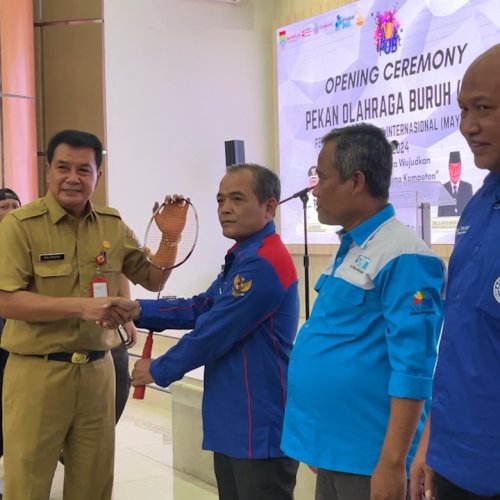 Sekda Buka Kegiatan Pekan Olahraga Buruh se-Kabupaten Tangerang