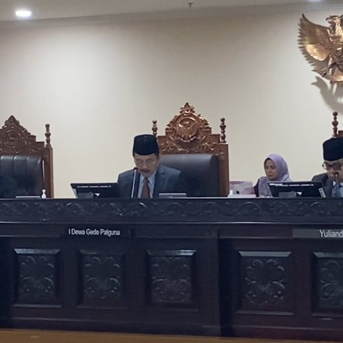 Sidang Putusan Dugaan Pelanggaran Etik Hakim Konstitusi Guntur Hamzah, MKMK: Tidak Terbukti