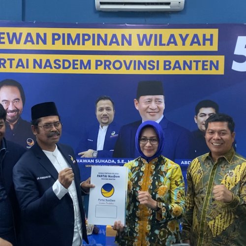 Airin Serahkan Formulir Pendaftaran Bacalon Gubernur Banten ke Nasdem dan PAN