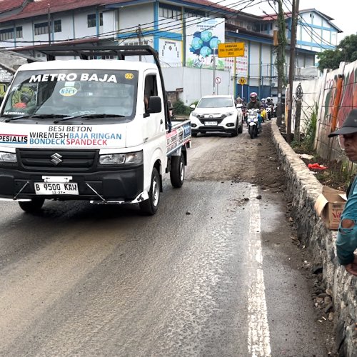 Jalan Maruga Dekat Kantor Walikota Ditinggikan, DSDABMBK Tangsel Beri Himbauan!