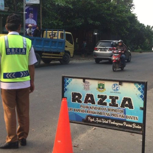 Samsat Rangkasbitung Razia Pajak Kendaraan Bermotor