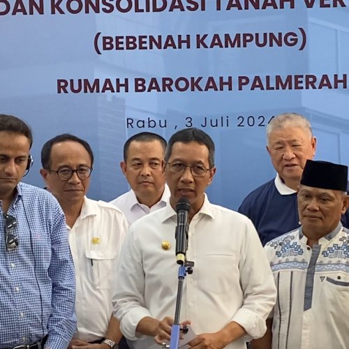 Heru Budi Resmikan Rumah Program Konsolidasi Tanah Vertikal Palmerah