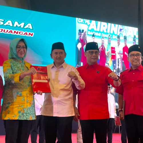 Sah! PDI-Perjuangan Usung Airin-Ade di Pilgub Banten 2024