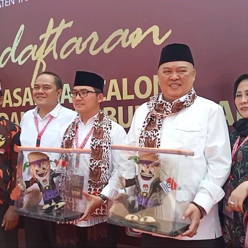 Lewat Jalur Independen, Zulkarnain-Yudistira Daftar ke KPU Kabupaten Tangerang