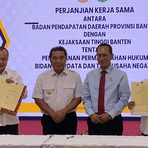 Kejati dan Bapenda Provinsi Banten Teken MoU