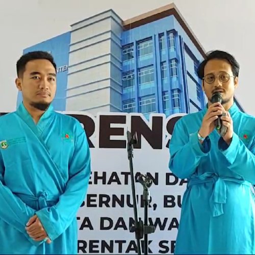 Paslon Robinsar-Fajar Jalani Tes Kesehatan di RSUD Banten