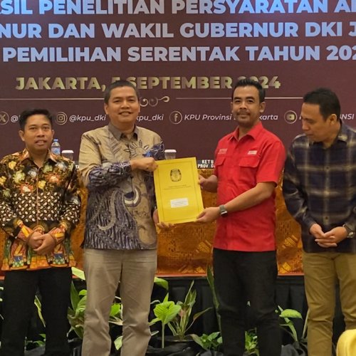 KPU Sampaikan 3 Bakal Calon Gubernur dan Wakil Gubernur Jakarta Belum Penuhi Syarat Administrasi