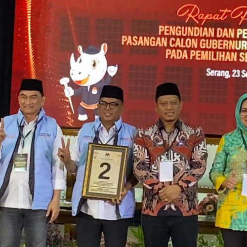 Dapat Nomor Urut 2 di Pilgub Banten, Andra-Dimyati Singgung Kemenangan Prabowo