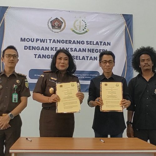 Tingkatkan Kolaborasi, PWI dan Kejari Tangsel Kembali Tandatangani MoU